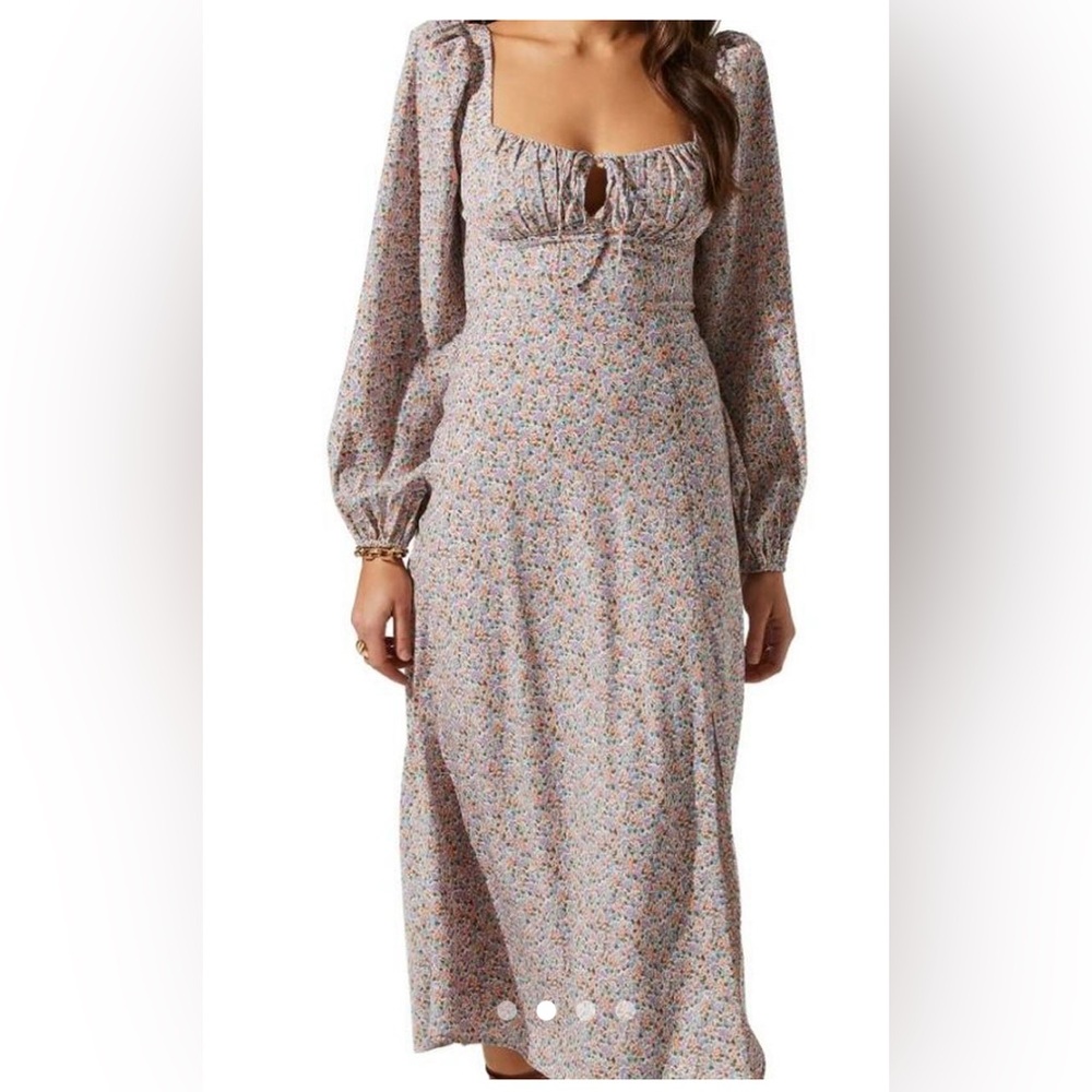 Astr Multicolor Floral Long Sleeve Dress - Picture 3 of 7